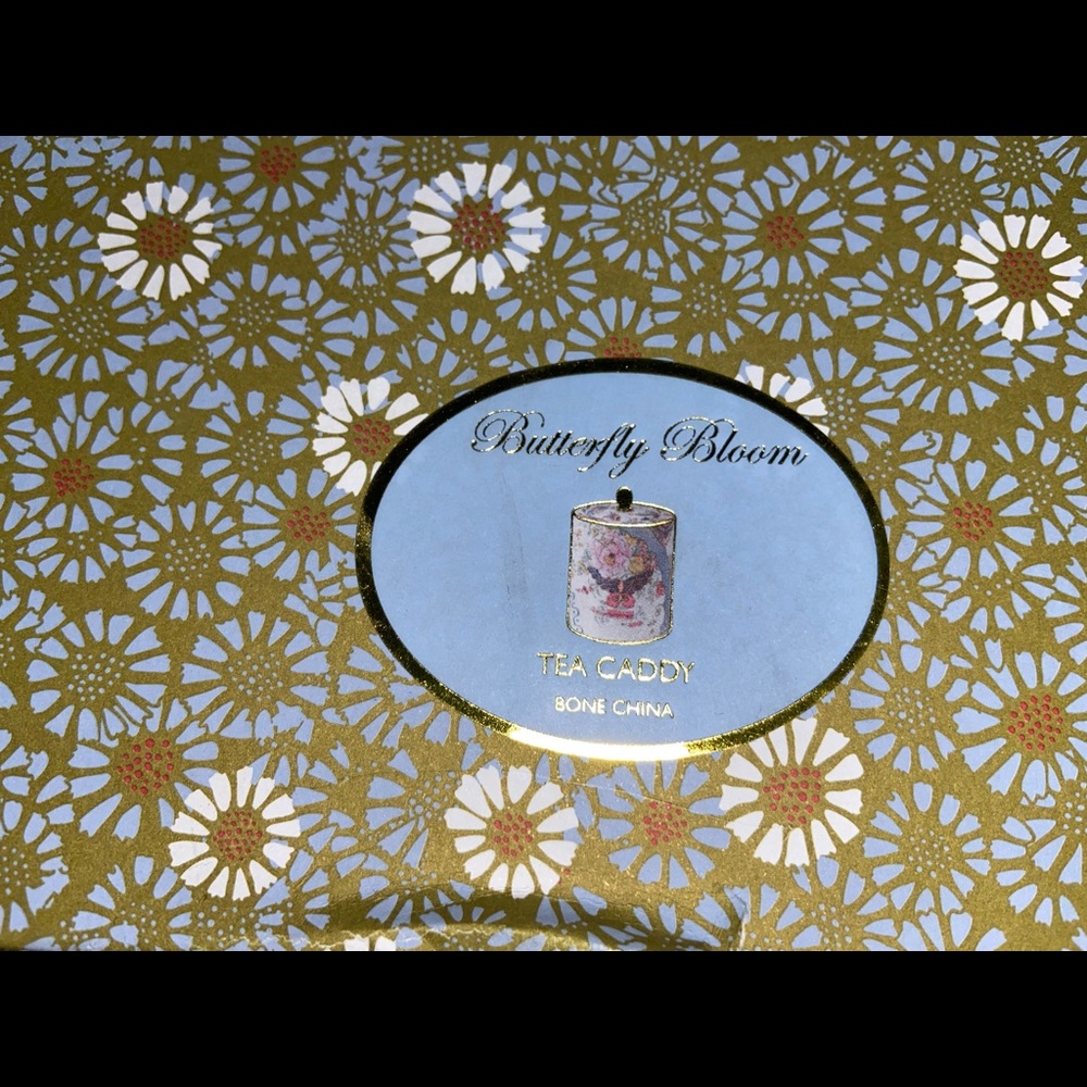 Wedgewood Harlequin Butterfly Bloom Ceramic Tea Caddy